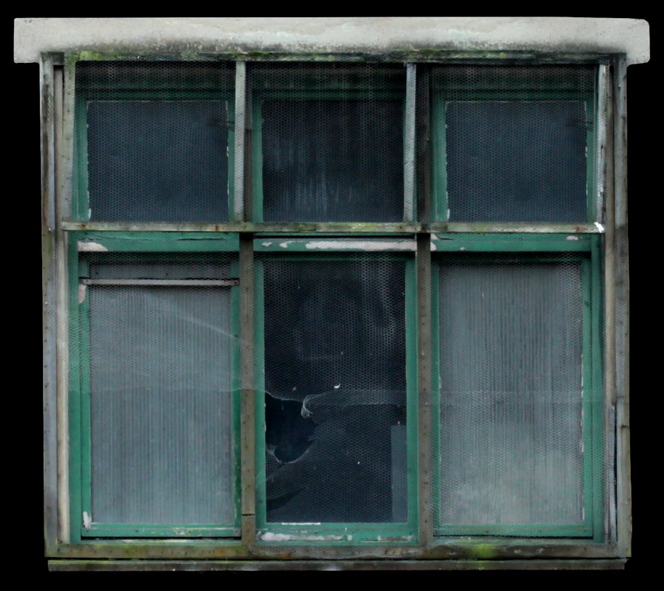 Window Rectangle Wood Grey