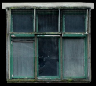 Window Rectangle Wood Grey