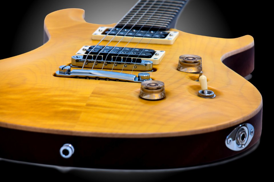 Brown Electric Guitar
