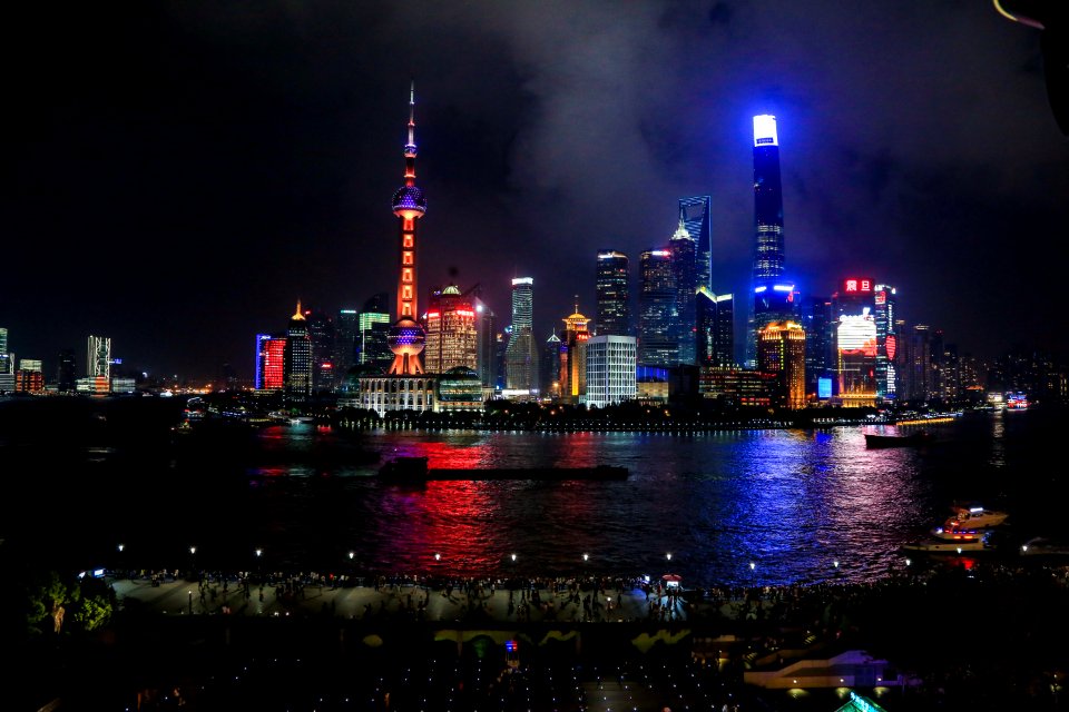 Huangpu River At Night