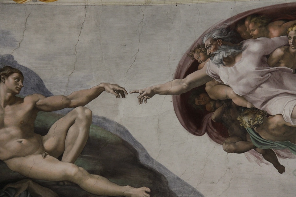 Painted miguel angel vatican