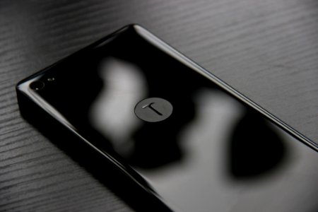 High Angle View Of Mobile Phone