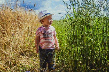 Boy On Field photo