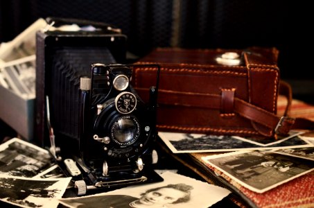 Vintage Camera And Photographs