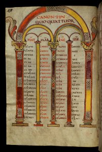 Illuminated Manuscript Gospels Of Freising Canon Tables Walters Art Museum Ms W4 Fol 24v photo