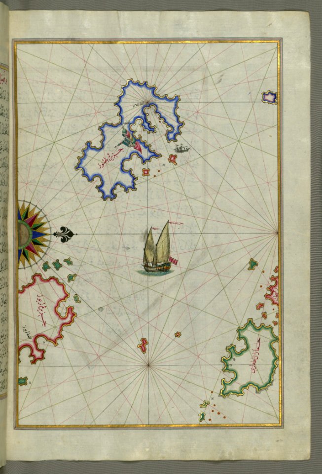The Island Of Patmos (Bāṭnūz) South-east Of Ikaria (Ahikere) In The Eastern Aegean Sea From Book On Naviga