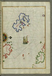 The Island Of Patmos (Bāṭnūz) South-east Of Ikaria (Ahikere) In The Eastern Aegean Sea From Book On Naviga