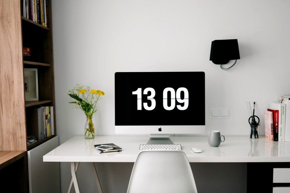 Computer Monitor On Desktop