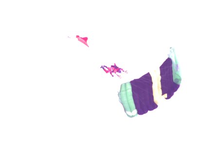 Parachute Jumper In Flight