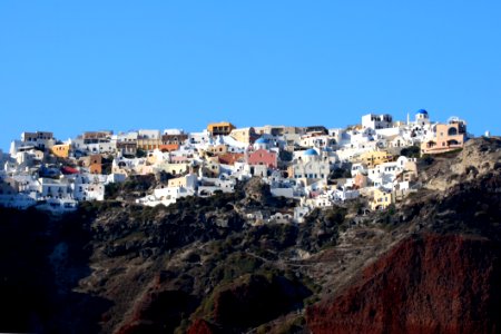 City On Santorini Island In Greece photo