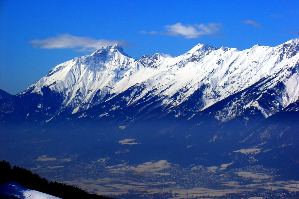 Snow Capped Mountain Peaks