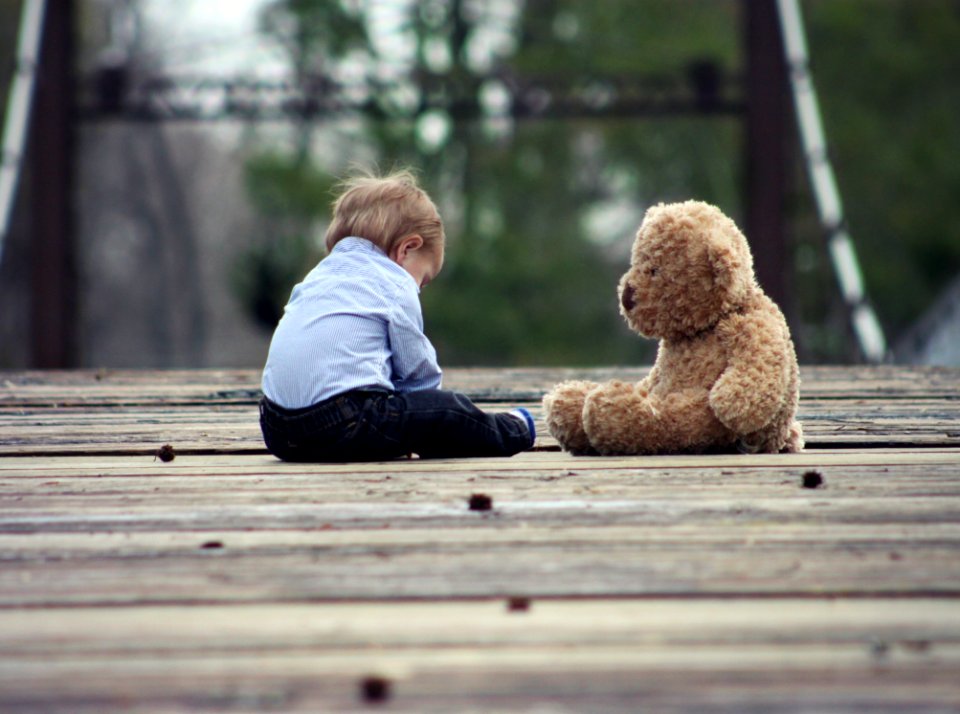 Boy With Teddy Bear