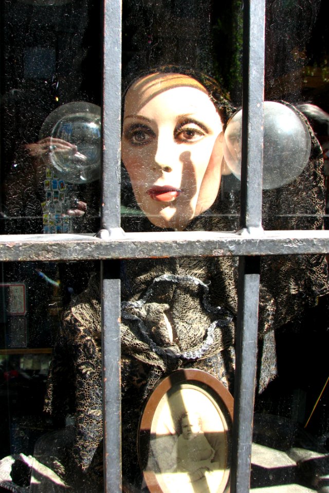 Antique-store Window Woman