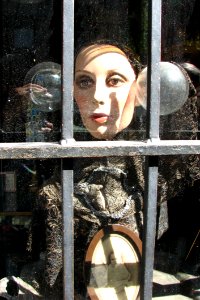 Antique-store Window Woman