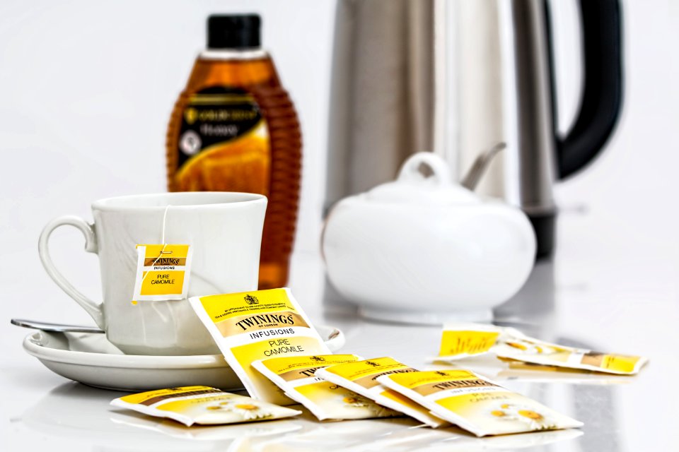 White Ceramic Mug With Tea Bag