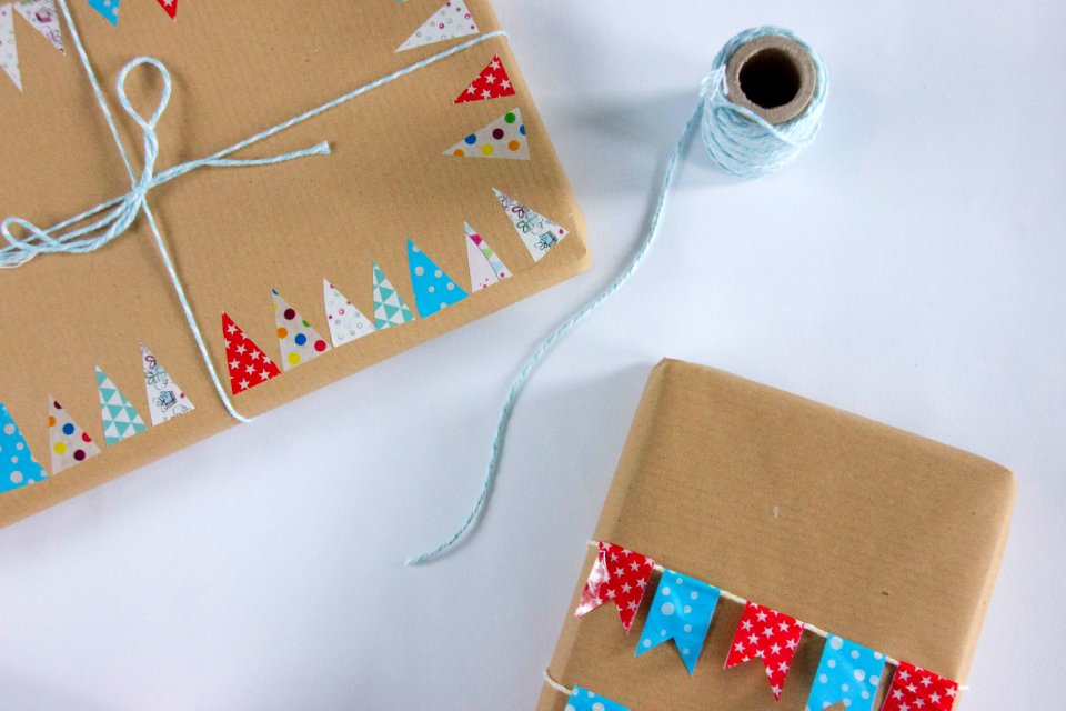 Presents Wrapped In Brown Paper
