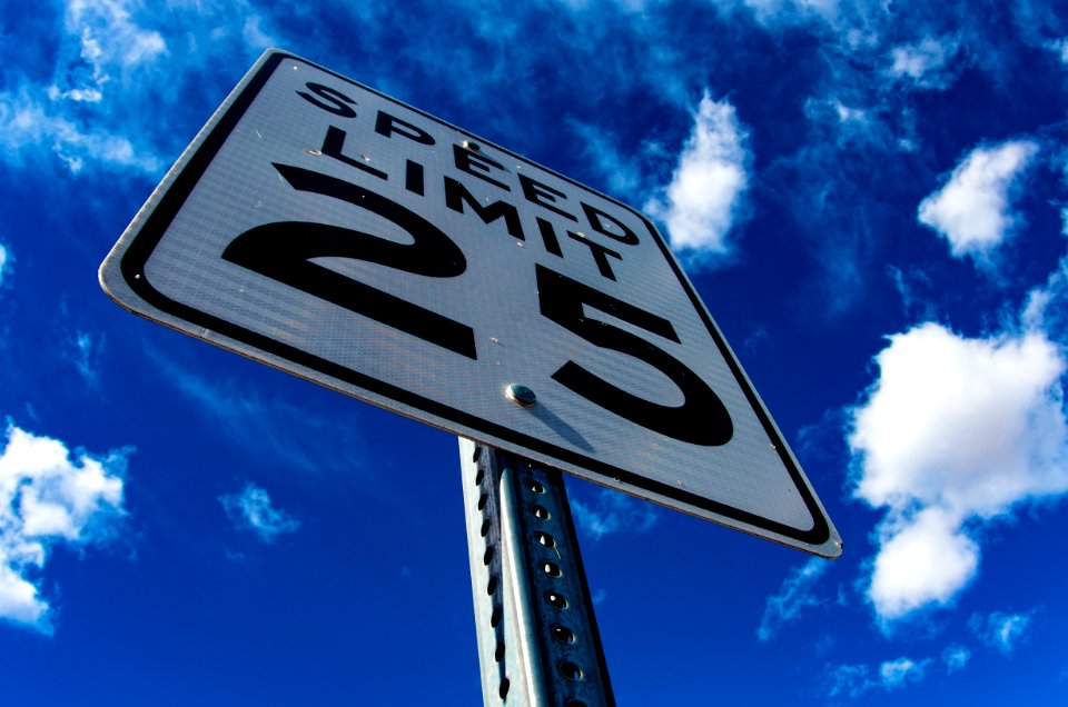 Speed Limit 25 Signage