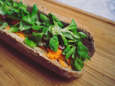 Baguette With Salad photo