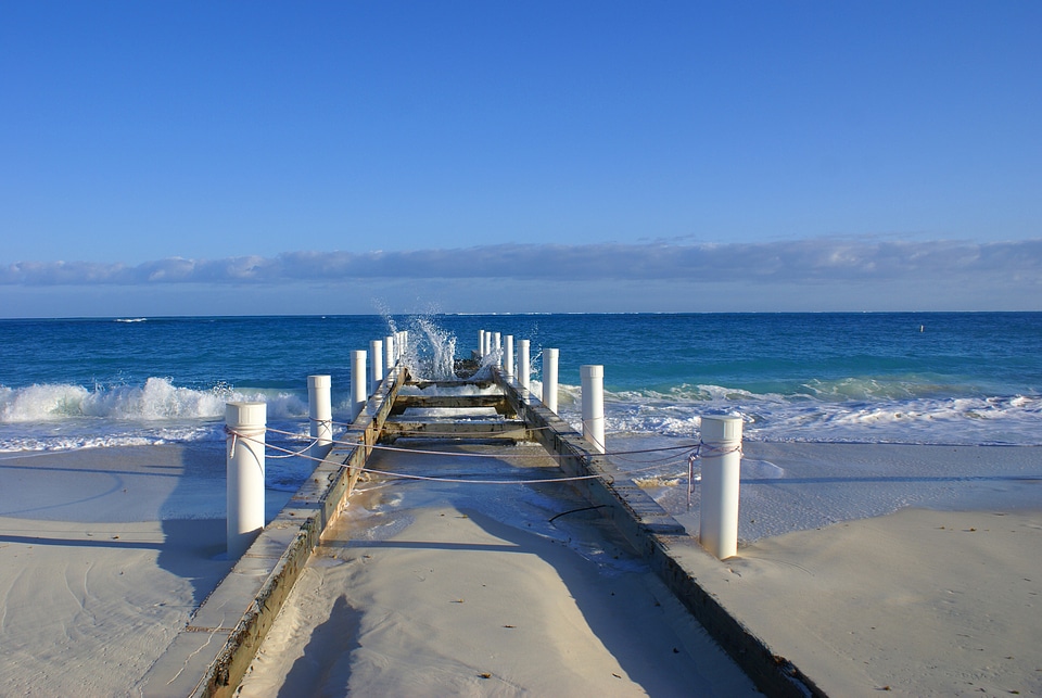 Sky beach sand sea