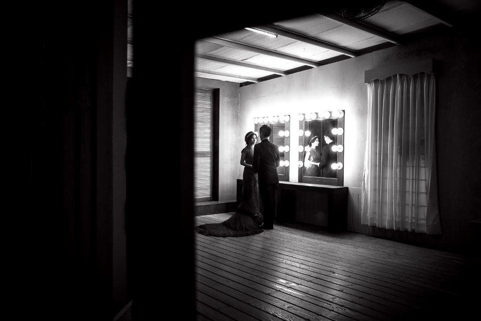 Romantic Couple In Theater