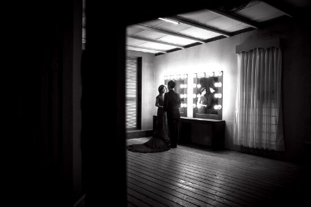 Romantic Couple In Theater
