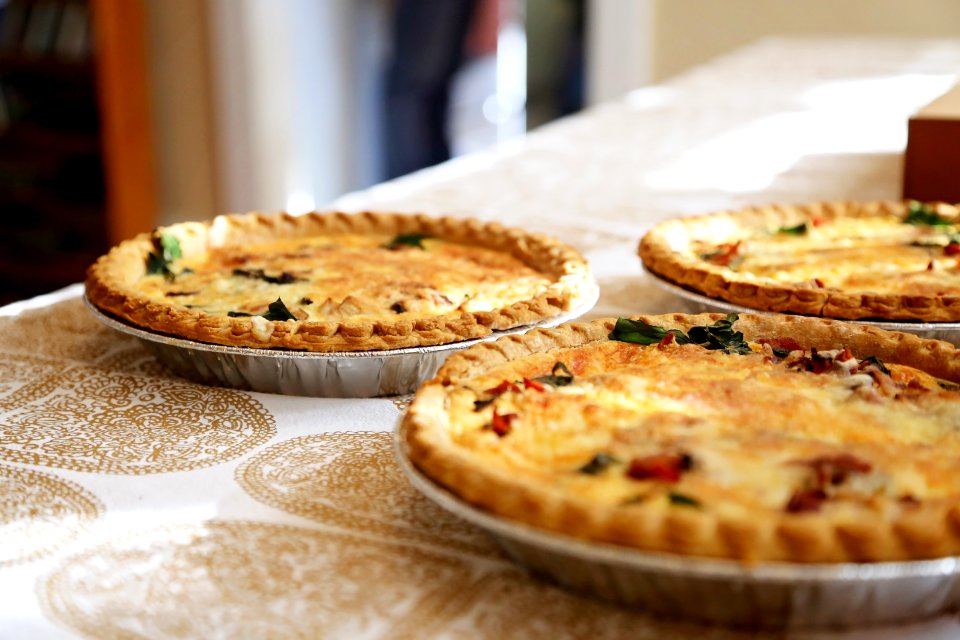 Freshly Baked Quiche Pies