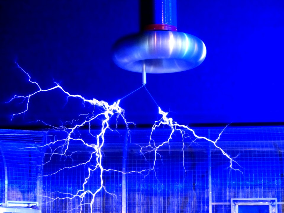 Blue Electric Sparks