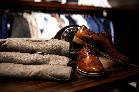 Trousers And Shoes In Store photo