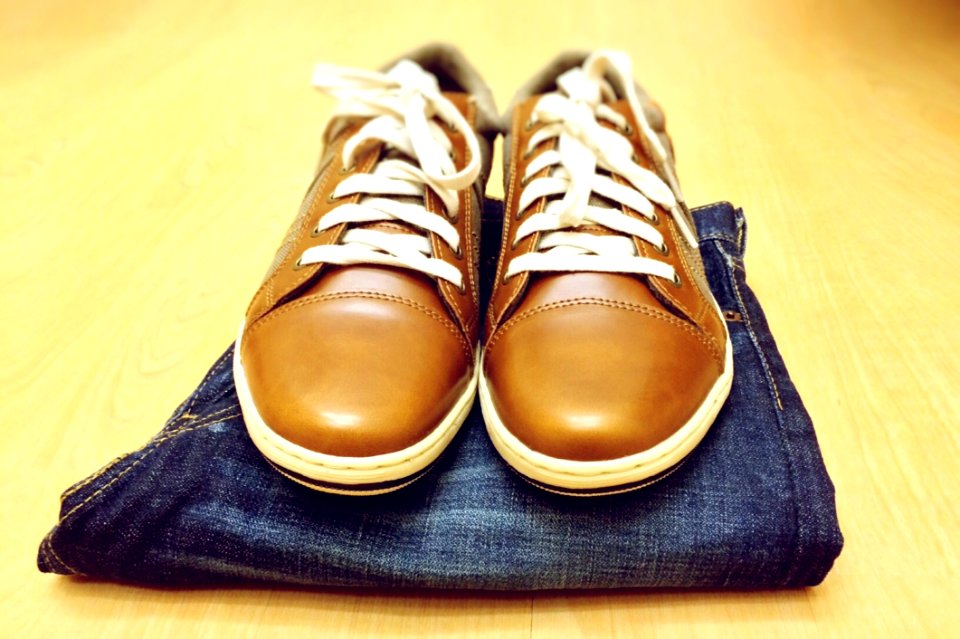 Leather Shoes And Jeans