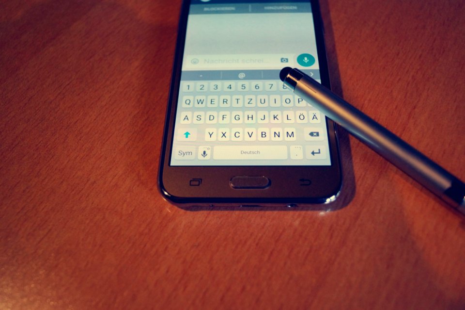 Mobile Phone With Chat Application