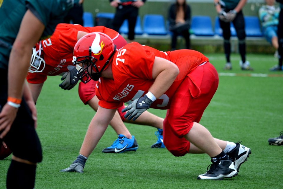 American Football Players On Field