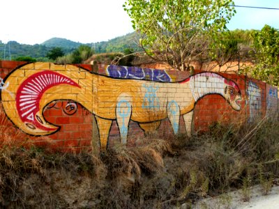 Art On Abandoned Wall