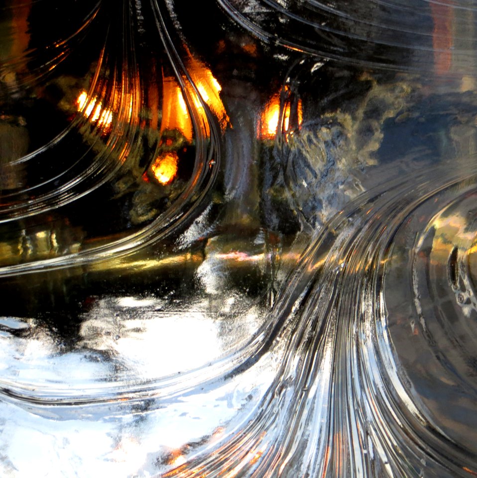 Swirling Clear Glass Texture
