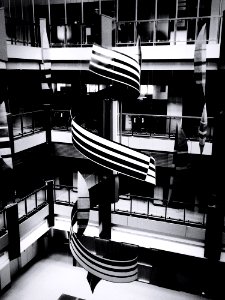 Spiral Structure Inside Building
