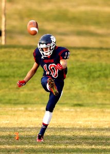 Football Player At Gaming Field
