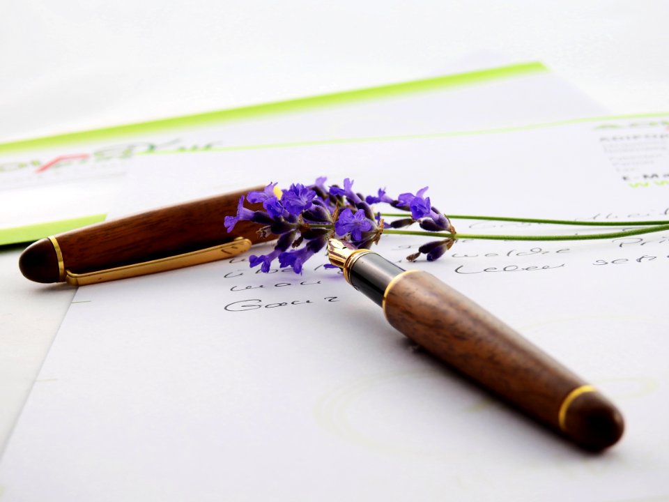 Brown And Black Click Pen