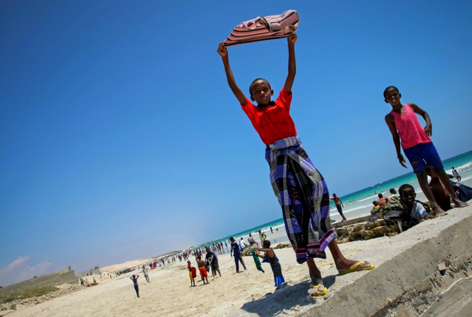 On Foot Patrol In Mogadishu With An AMISOM Formed Police Unit 16
