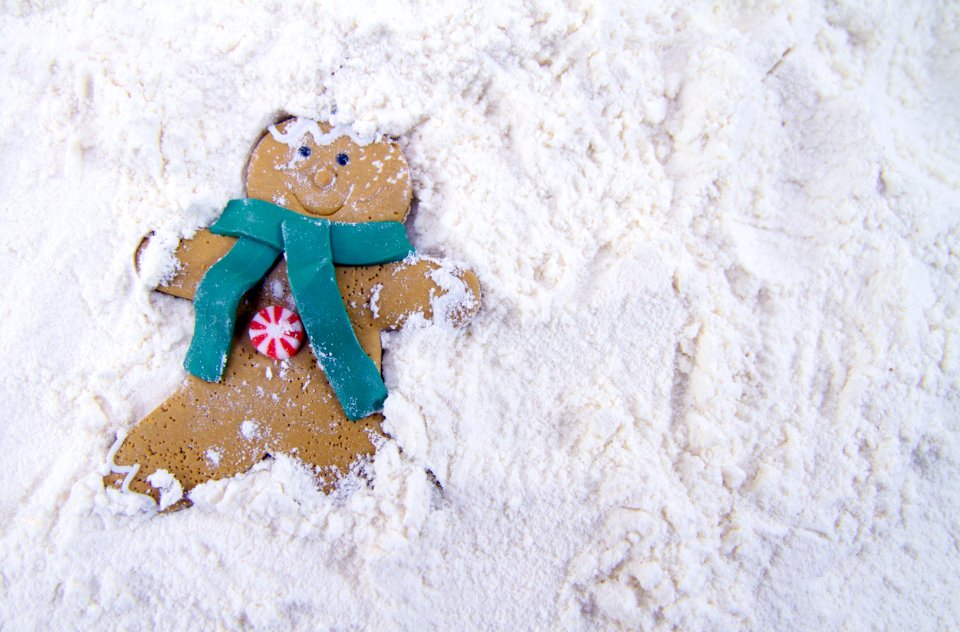 Christmas Gingerbread Man Cookie photo