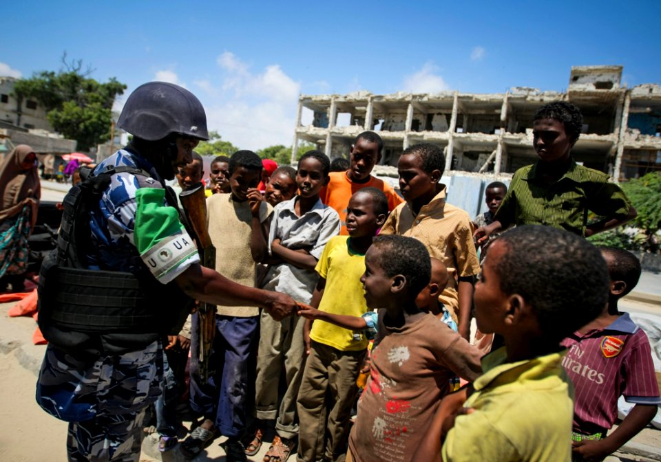 On Foot Patrol In Mogadishu With An AMISOM Formed Police Unit 14