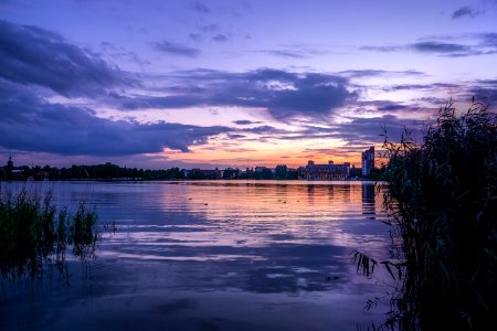 Lake At Sunset