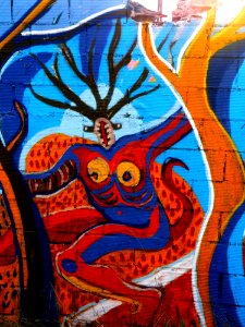 Art On Abandoned Wall