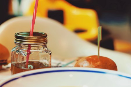 Bun And Drink In A Jar photo