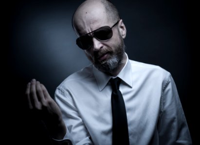 Man With Tie And Sunglasses