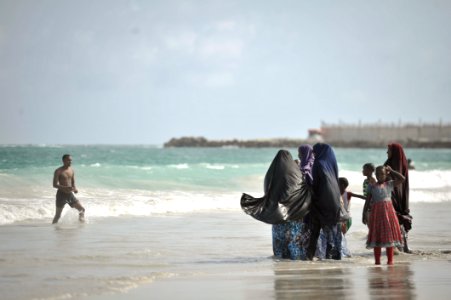 Water Sky People On Beach Beach photo