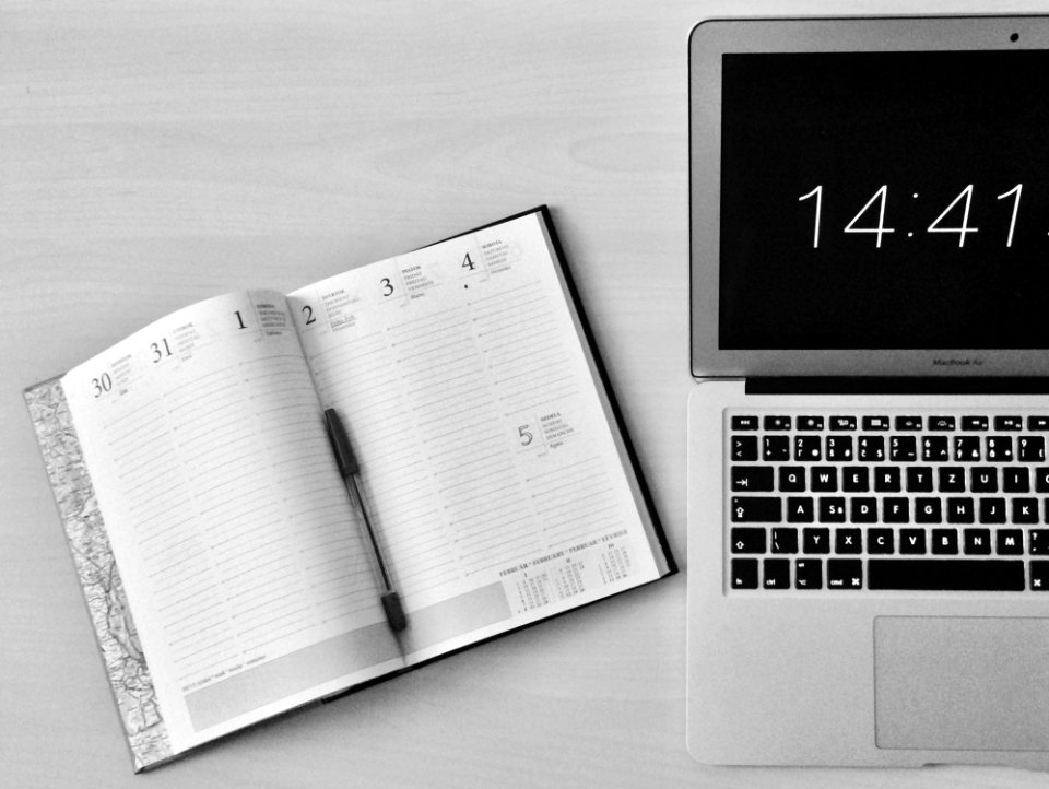 Calendar And Laptop