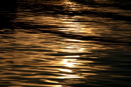 Sun Reflecting On Waves