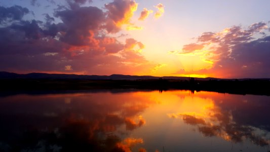 Sunset On Lake photo