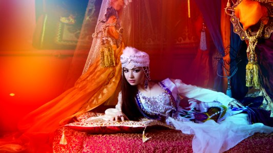 Arabic Woman In Traditional Costume
