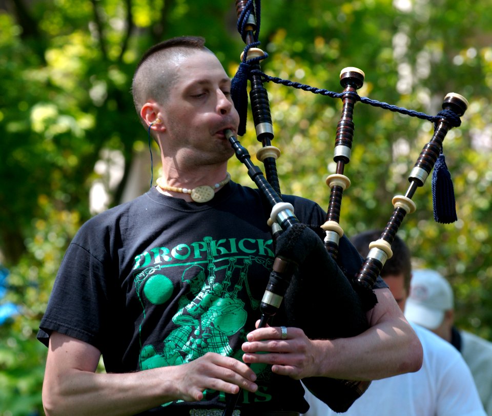Bagpiper Don Of Nae Regrets Playing 4
