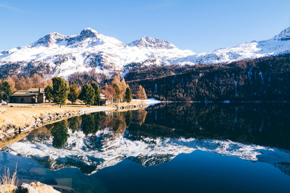 Snowy Mountain Lake